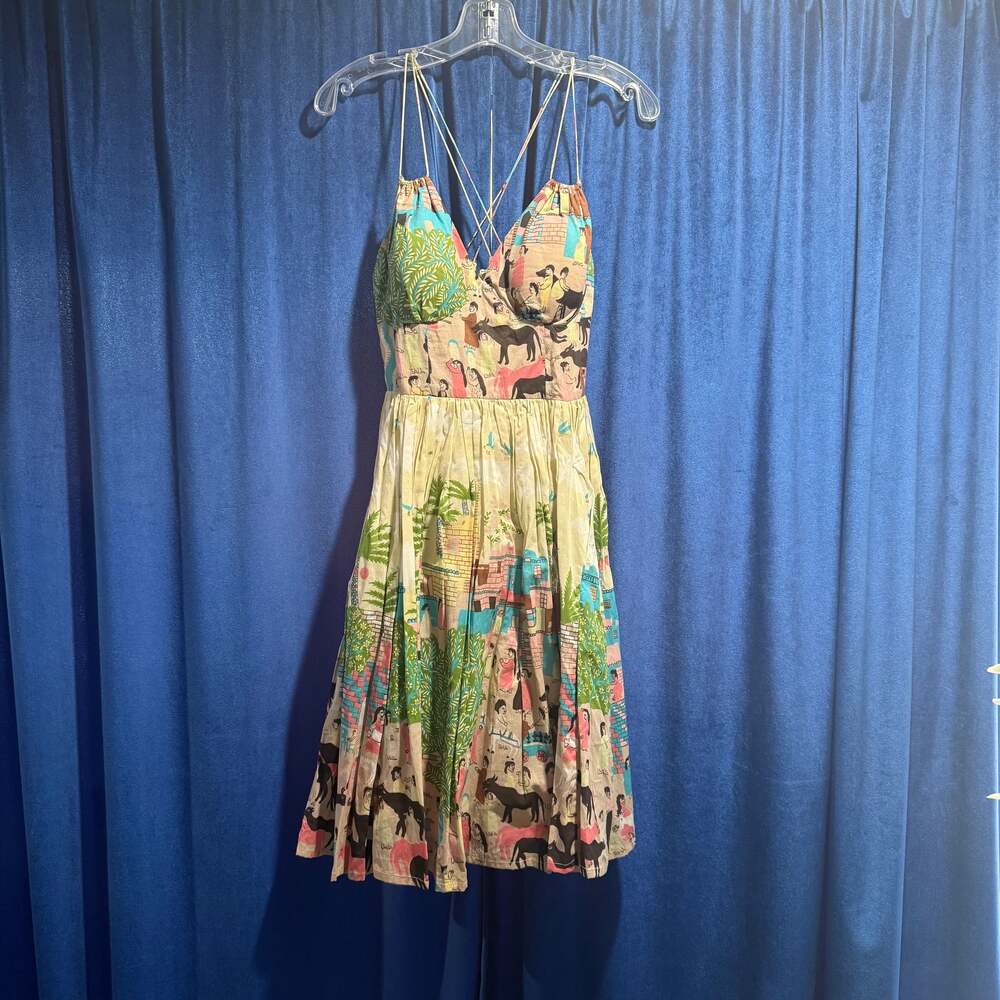 NWT Anthropologie Plenty by Tracy Reese  Novelty Print Sundress Originally $208